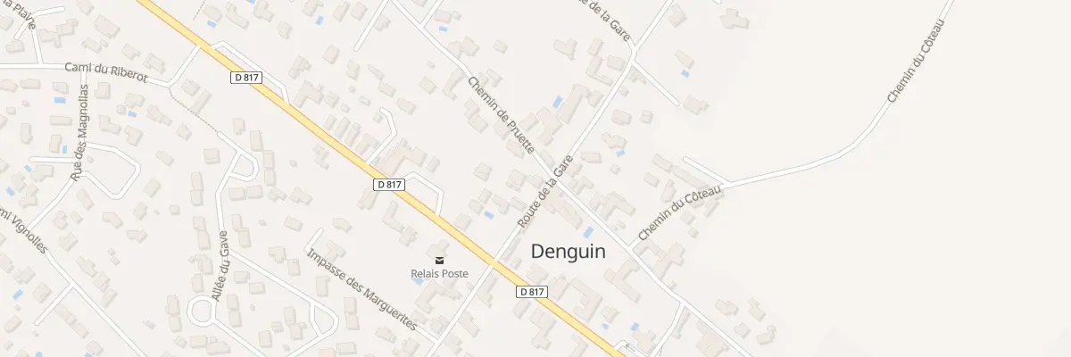 Plan du 7 Rte de la Gare à Denguin