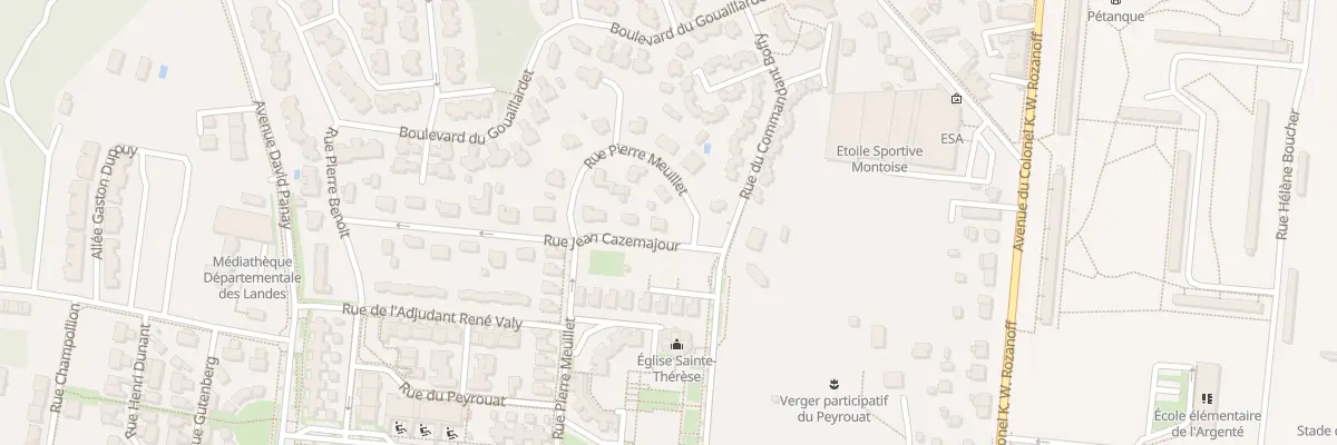 Plan du 19 Rue Jean Cazemajour à Mont-de-Marsan
