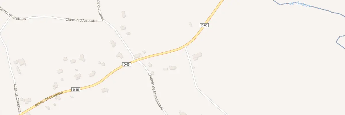 Plan du 778 Rte d’Aubagnan à Serres-Gaston