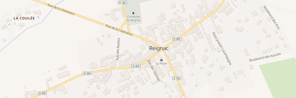 Plan du 3 Rue de la République à Reignac