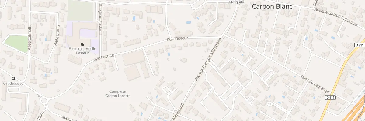 Plan du 12 Rue Pasteur à Carbon-Blanc