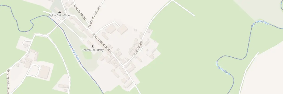 Plan du 2 Rue Cauger à Colombiers-sur-Seulles