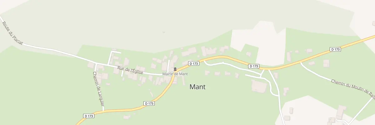 Plan du 45 Rte de Samadet à Mant