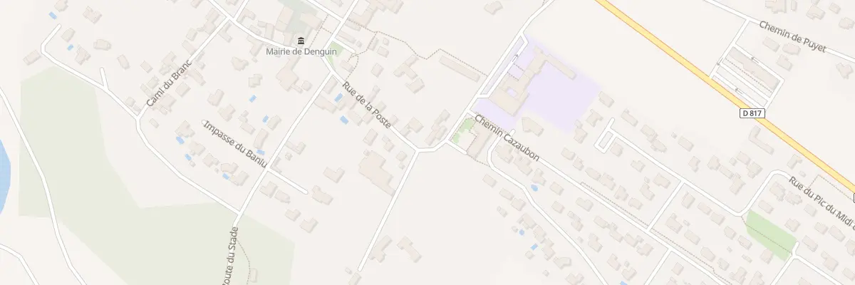 Plan du 13 Rue de la Poste à Denguin