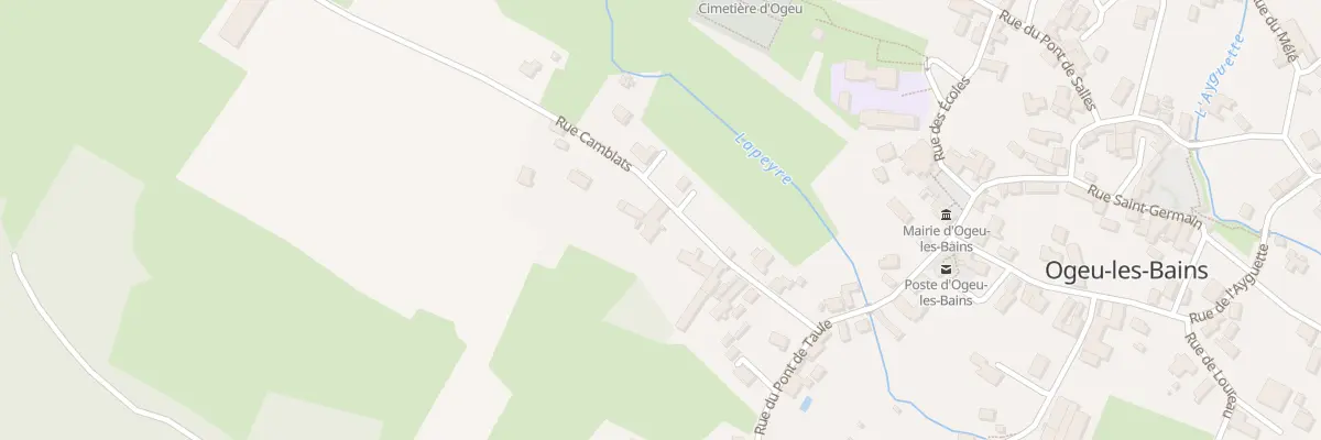 Plan du 9 Rue Camblats à Ogeu-les-Bains