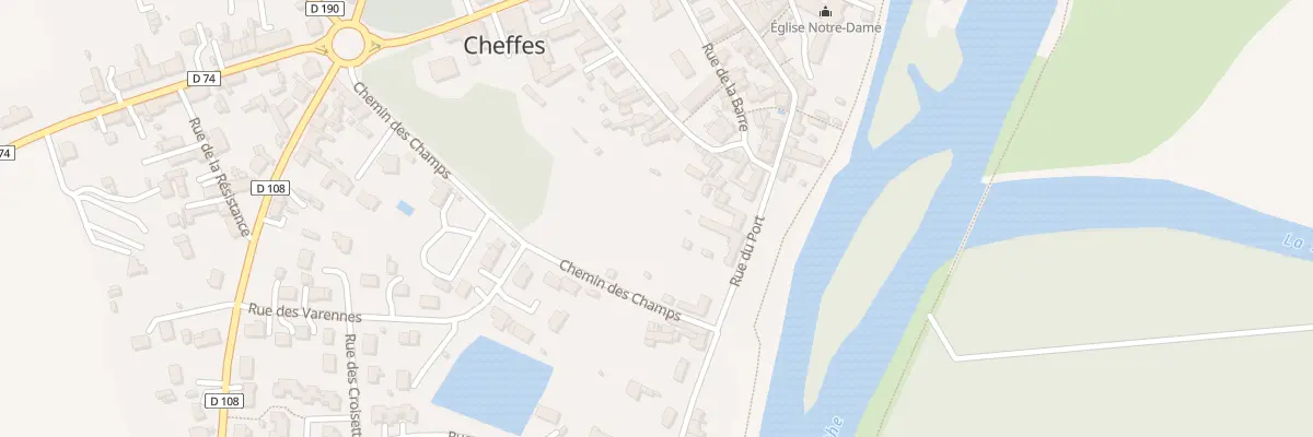 Plan du 22 Rue du Port à Cheffes