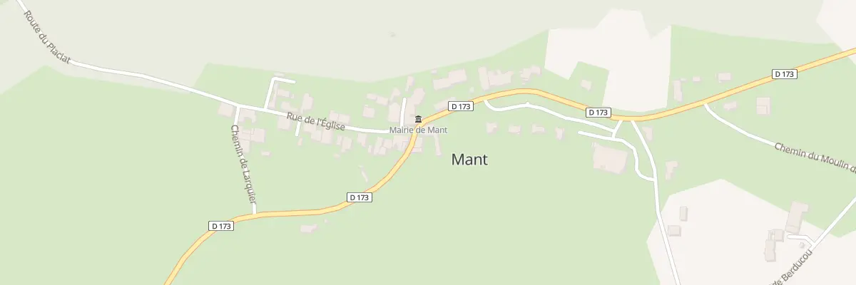 Plan du 14 Rte de Samadet à Mant