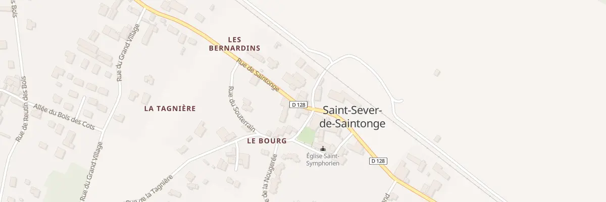 Plan du 1 All des Enclouses à Saint-Sever-de-Saintonge