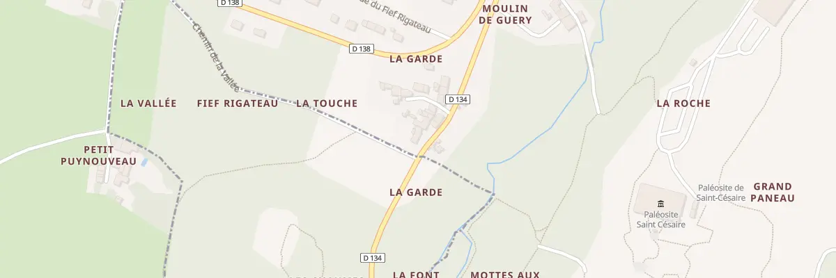 Plan du 14 Chez Lagarde à Saint-Césaire