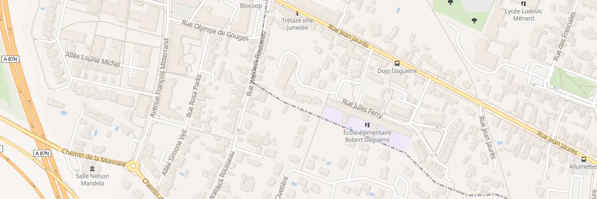 Plan du 1 Sq de la Paubinière à Trélazé