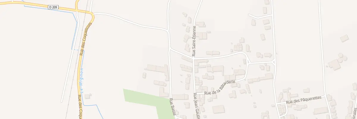 Plan du 11 Rue du Canton des Prunes à Villeneuve-la-Comtesse