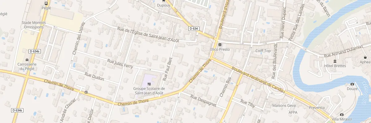 Plan du 8 Rue Paul Bert à Mont-de-Marsan