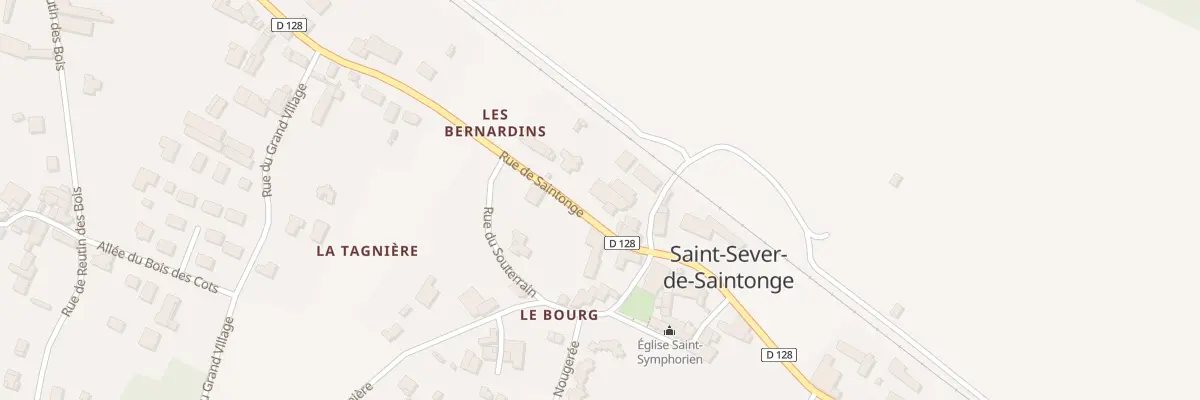 Plan du 101 Rue de Saintonge à Saint-Sever-de-Saintonge