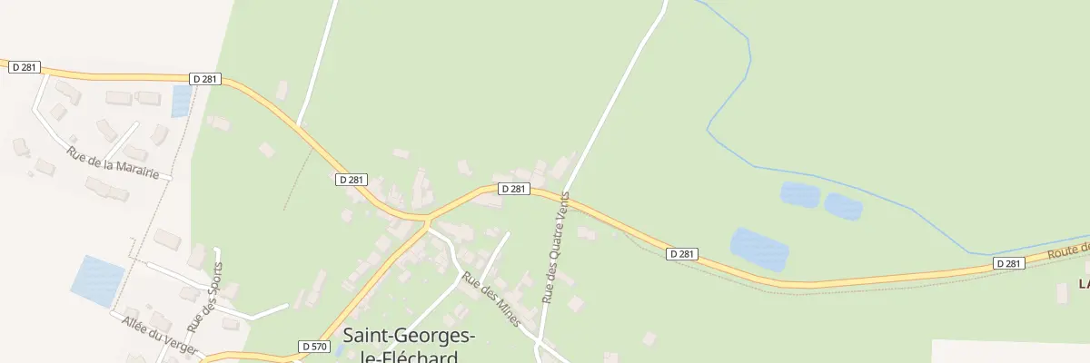 Plan du 13 Rue de la Vallée à Saint-Georges-le-Fléchard