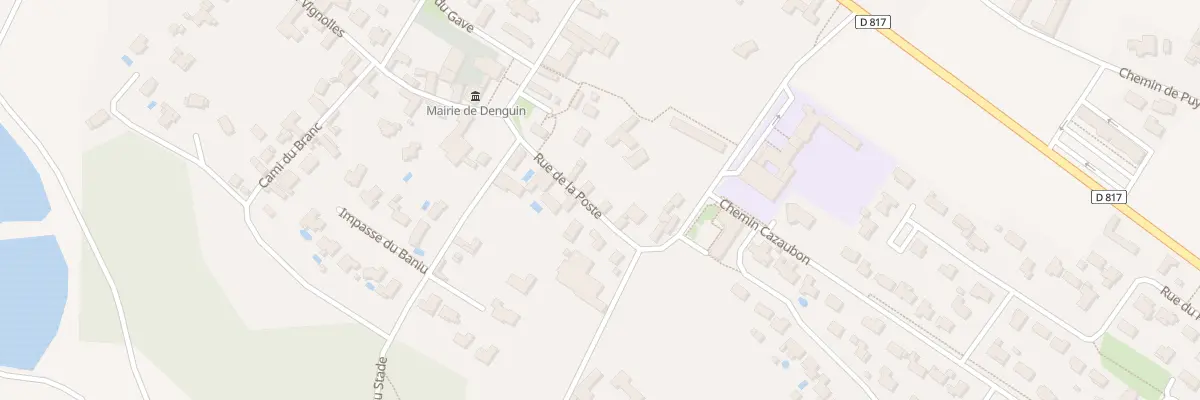 Plan du 11 Rue de la Poste à Denguin