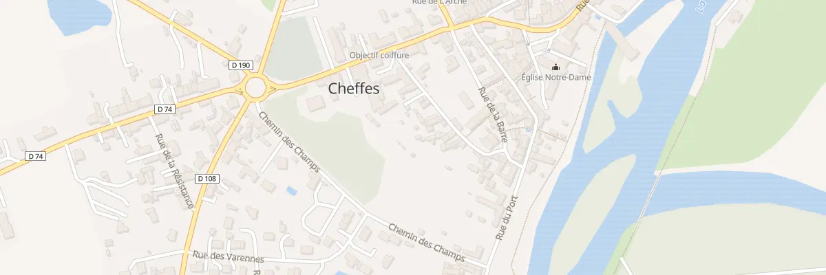 Plan du 12 Rue de la Frairie à Cheffes