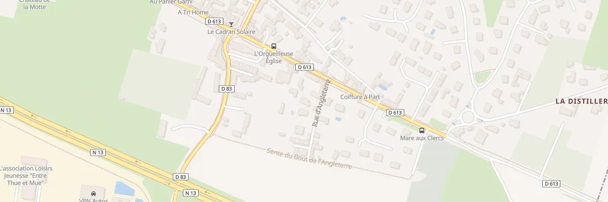 Plan du 2 Rue d’Angleterre à Thue et Mue
