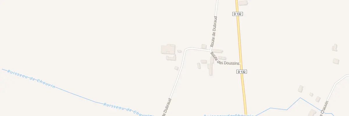 Plan du 283 Dubraud-Sud à Saint-Christoly-de-Blaye