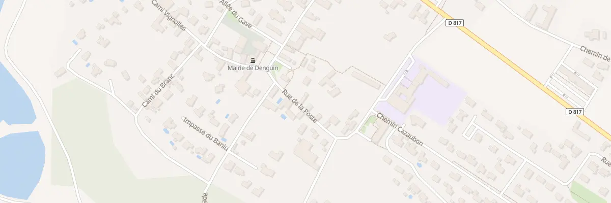 Plan du 7 Rue de la Poste à Denguin