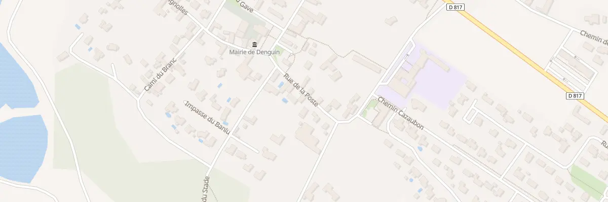 Plan du 8 Rue de la Poste à Denguin