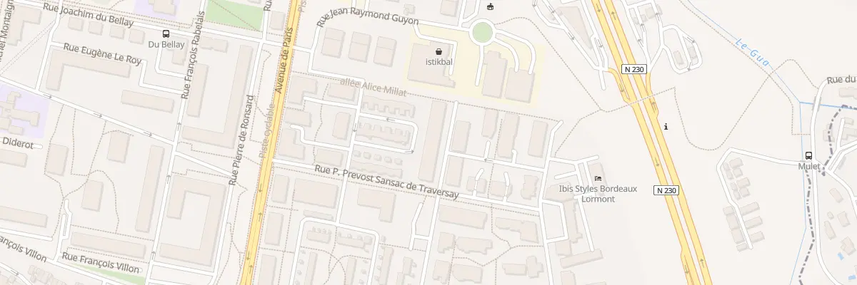 Plan du 1 Rue Adrien Lorcher à Lormont