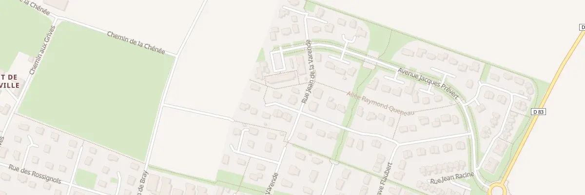Plan du 19B Rue Jean de la Varende à Thue et Mue