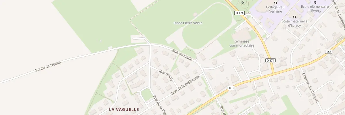 Plan du 12 Rue du Stade à Évrecy