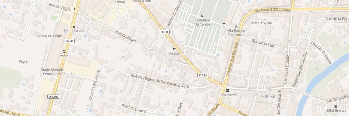 Plan du 54 Rue du Péglé à Mont-de-Marsan