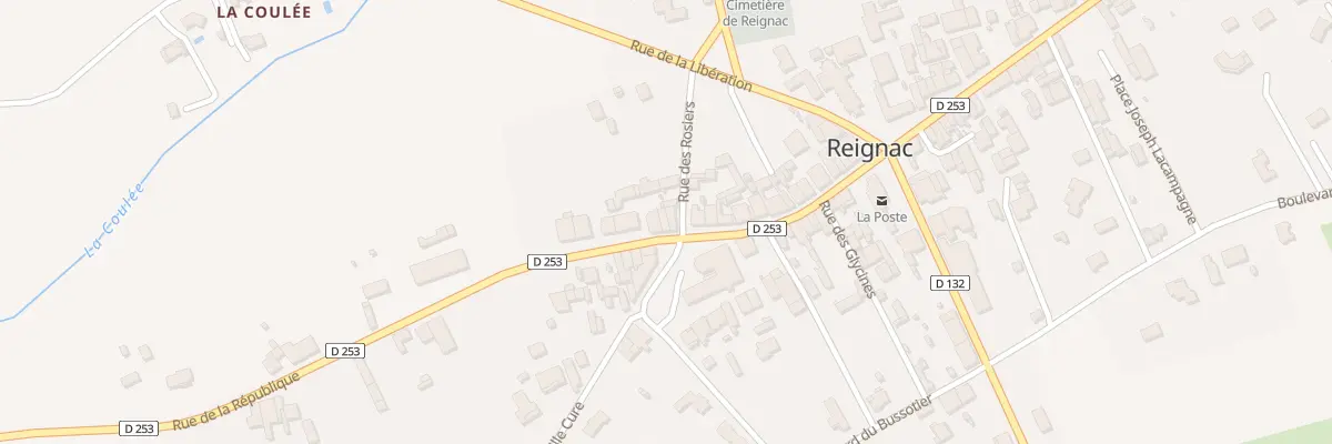 Plan du 23 Rue de la République à Reignac