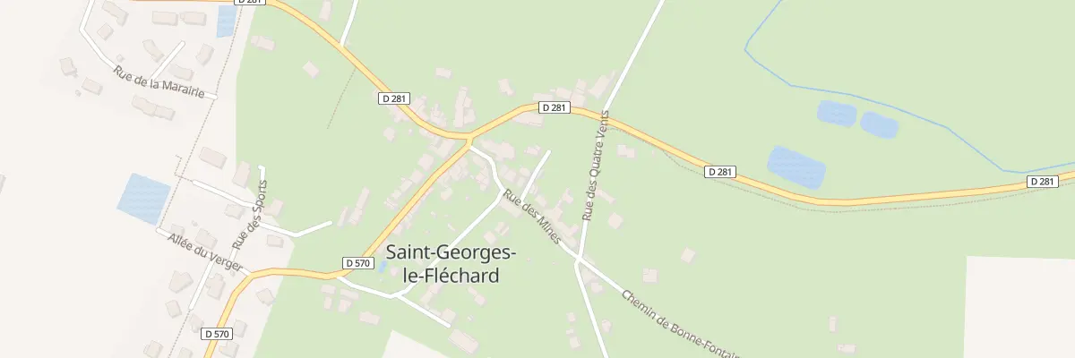 Plan du 4 Imp du Canal à Saint-Georges-le-Fléchard