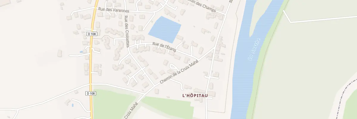 Plan du 12 Rue de l’Etang à Cheffes