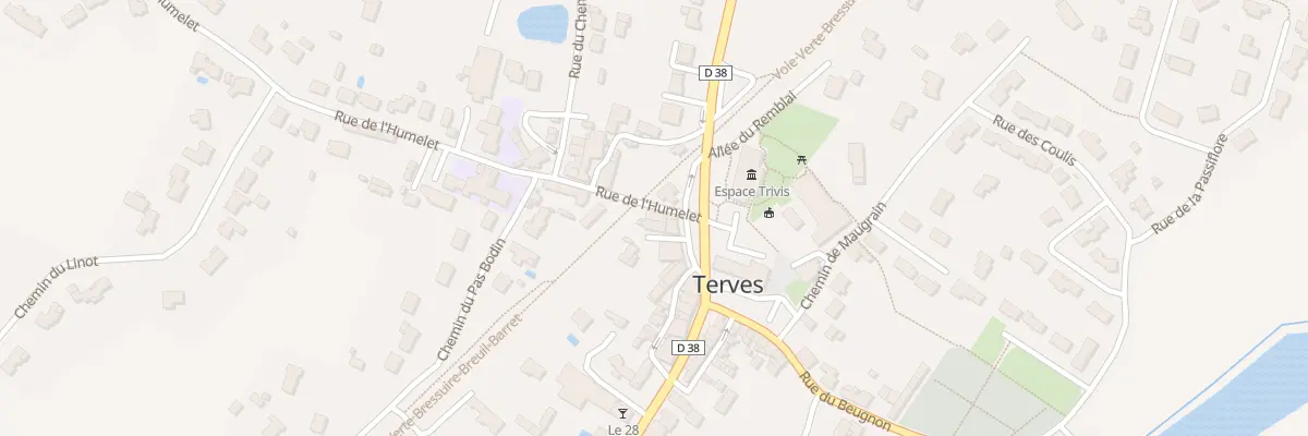 Plan du 1 Rue de l’Humelet Terves à Bressuire