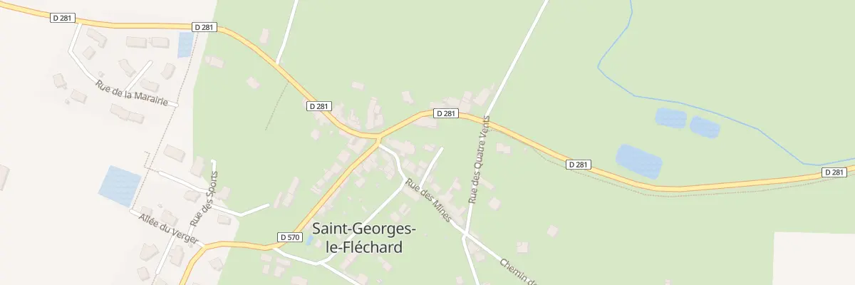 Plan du 2 Rue de la Vallée à Saint-Georges-le-Fléchard