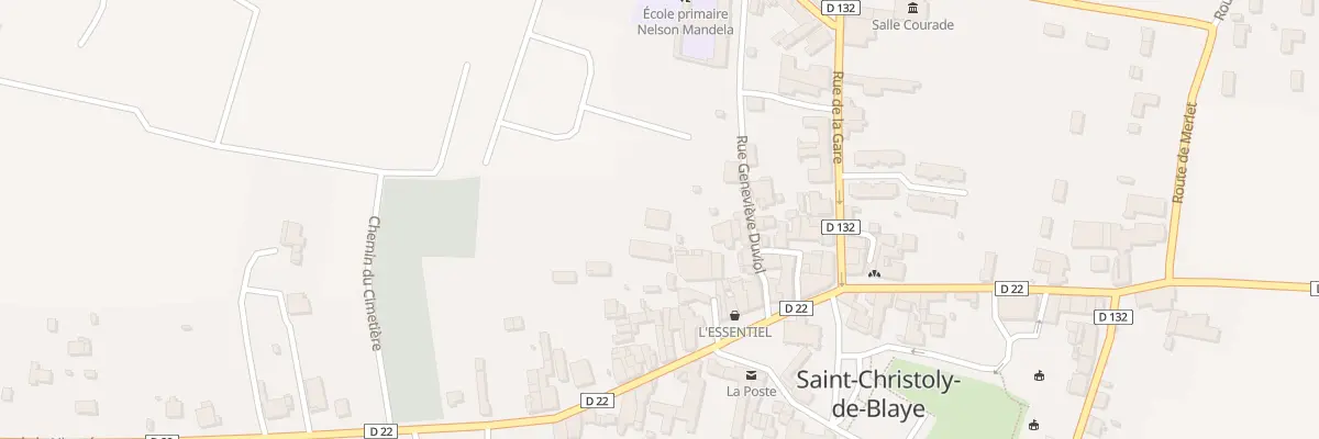 Plan du 389 Le Bourg à Saint-Christoly-de-Blaye
