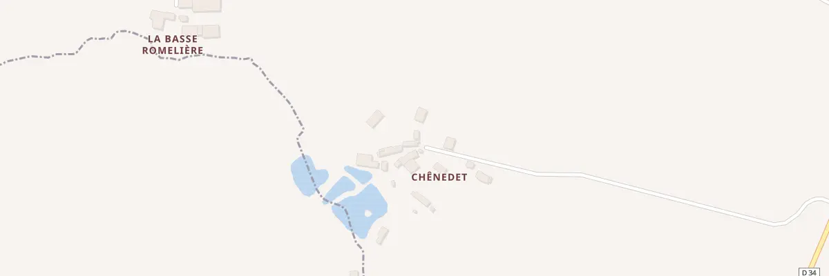 Plan du 4 Chênedet à Chantrigné
