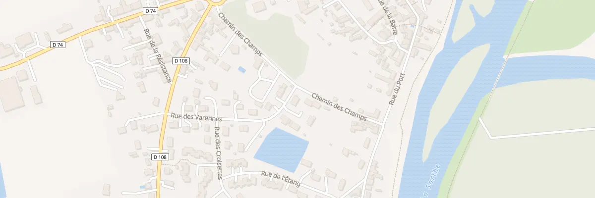 Plan du 1 Rue des Varennes à Cheffes