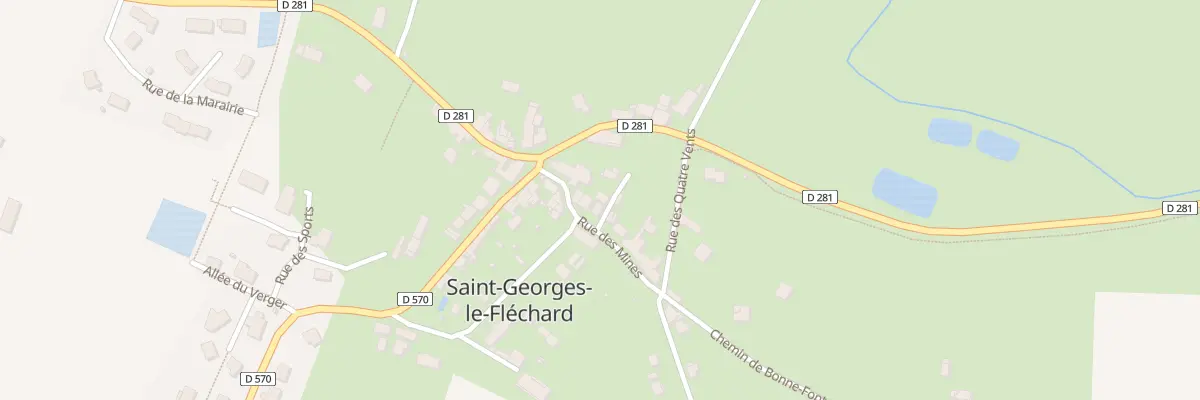 Plan du 4A Imp du Canal à Saint-Georges-le-Fléchard