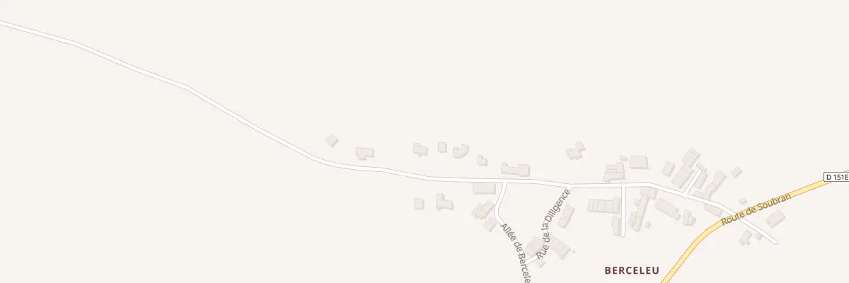 Plan des Coudrees à Allas-Bocage