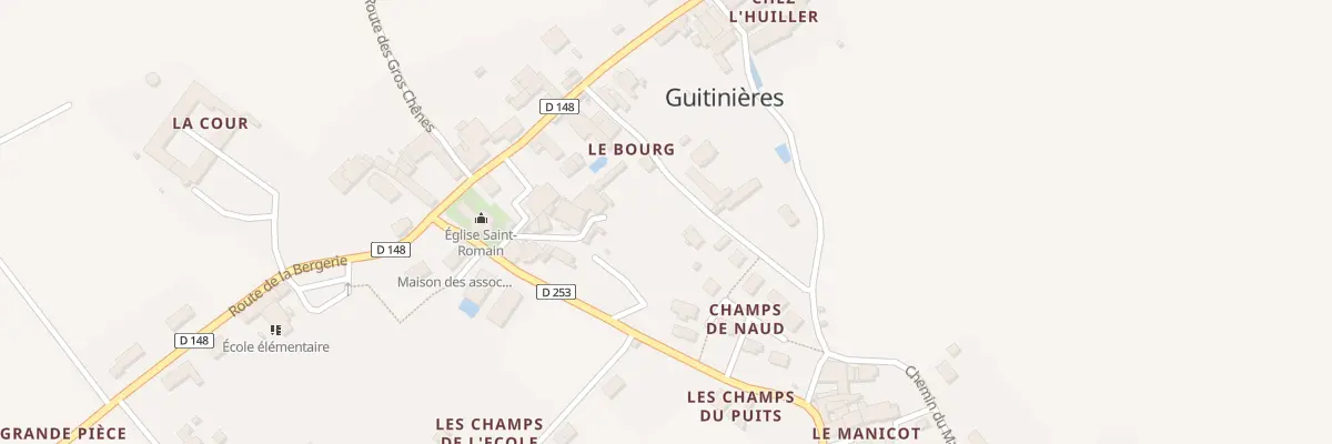 Plan du 8 Che de la Bonneterie à Guitinières