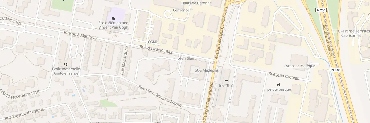 Plan du 21 Av Georges Clémenceau à Cenon