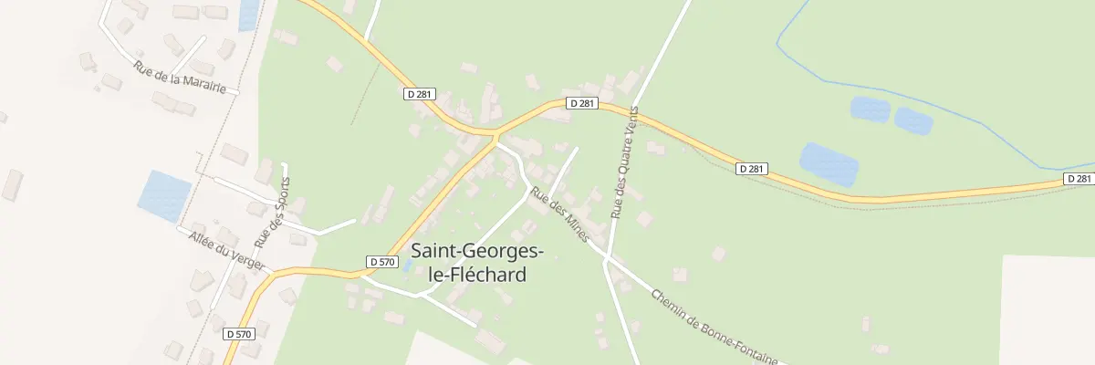 Plan du 1 Imp du Canal à Saint-Georges-le-Fléchard
