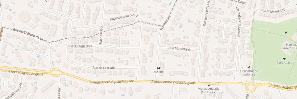 Plan du 4 Rue Ausone à Carbon-Blanc