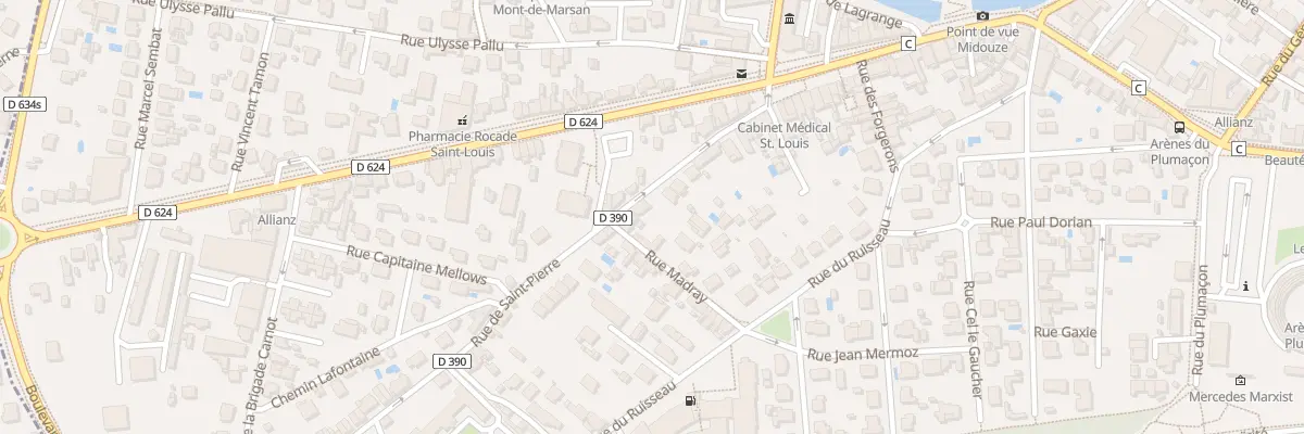 Plan du 127 Rue Saint Pierre à Mont-de-Marsan