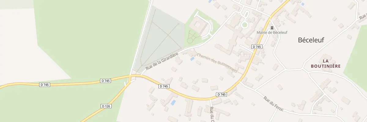 Plan du 5 Rue de la Girardière à Béceleuf