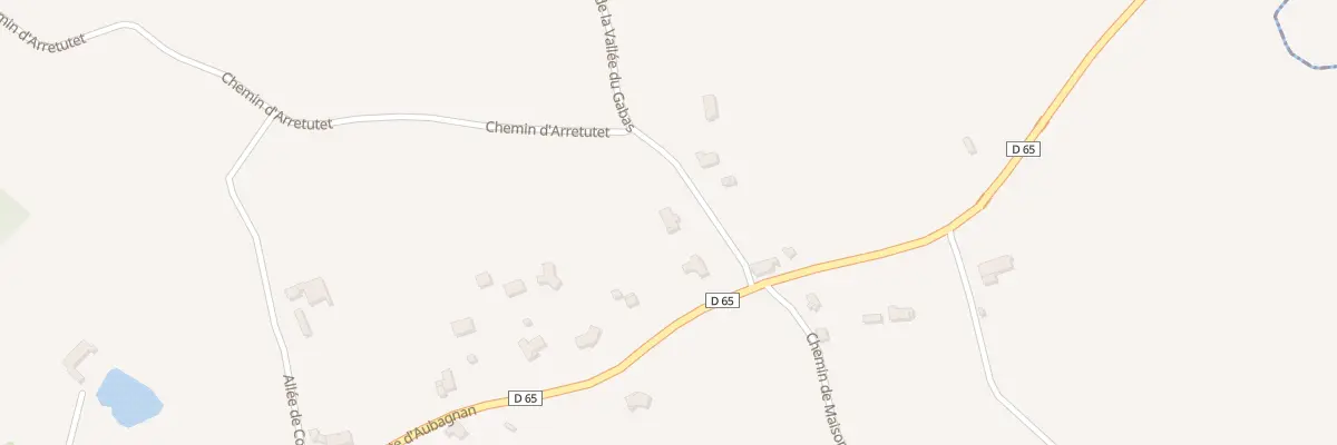 Plan du 45 Rte de la Vallée du Gabas à Serres-Gaston