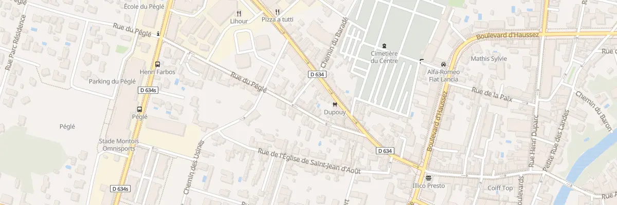 Plan du 110 Rue du Péglé à Mont-de-Marsan