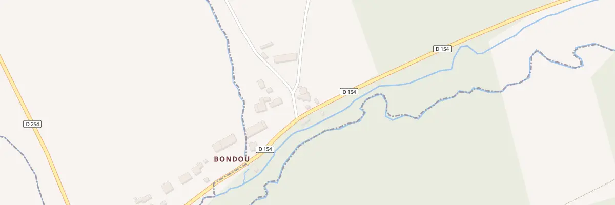 Plan du 2 Che de Bondou à Courpignac