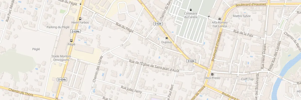 Plan du 97 Rue du Péglé à Mont-de-Marsan