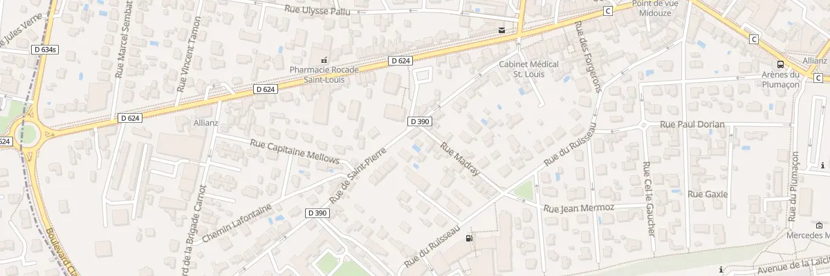 Plan du 169 Rue Saint Pierre à Mont-de-Marsan