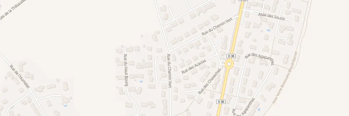 Plan du 28 Rue du Chemin Vert Terves à Bressuire